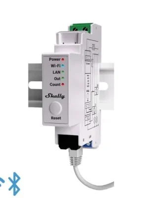 SHELLY PRO EM - 50 Elektroměr jednofázový na DIN lištu, 110-240V AC, měření spotřeby, vč. svorek, WiFi, LAN Expresní Doručení