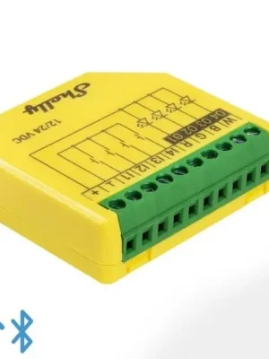 Zlevněný SHELLY Plus RGBW PM Modul řízení LED pásků, 12/24V DC, WiFi žlutá