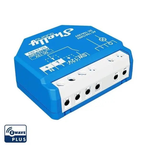 Levný SHELLY Wave 1 Spínací modul, 1 kanál, 16A, Z-Wave