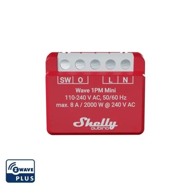 Cenová Bomba SHELLY Wave 1PM Mini Spínací modul, Z-Wave