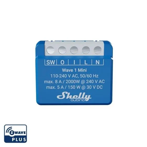 SHELLY Wave 1 Mini Spínací modul, Z-Wave Hit Sezóny