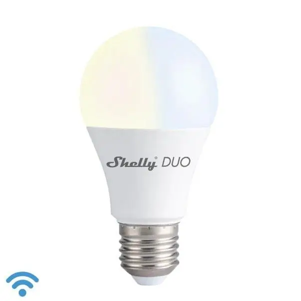 Nízká Cena SHELLY Duo E27 - WW/CW Stmívatelná žárovka, Wi-Fi, 9W, IP20