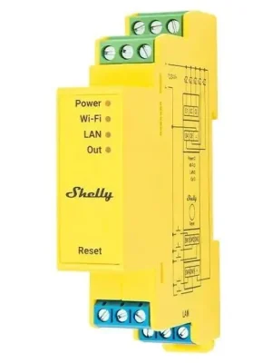 Originální SHELLY MODUL ŘÍZENÍ LED PÁSKŮ NA DIN LIŠTU 12/24V DC WIFI BLUETOOTH LAN SHELLY PRO RGBWW PM