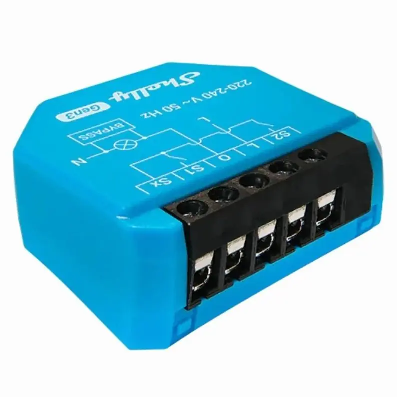 Výprodej SHELLY MODUL SPÍNACÍ 1KANÁLOVÝ BEZ POTŘEBY NEUTRÁLNÍHO VODIČE WLAN BLUETOOTH SHELLY 1L GEN3