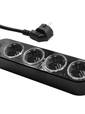 Must-Have SHELLY LIŠTA ZÁSUVKOVÁ CHYTRÁ POWER STRIP 4 GEN4 BK 4X CEE 7/3 TYP F, S MĚŘENÍM SPOTŘEBY ČERNÁ 3800238070571