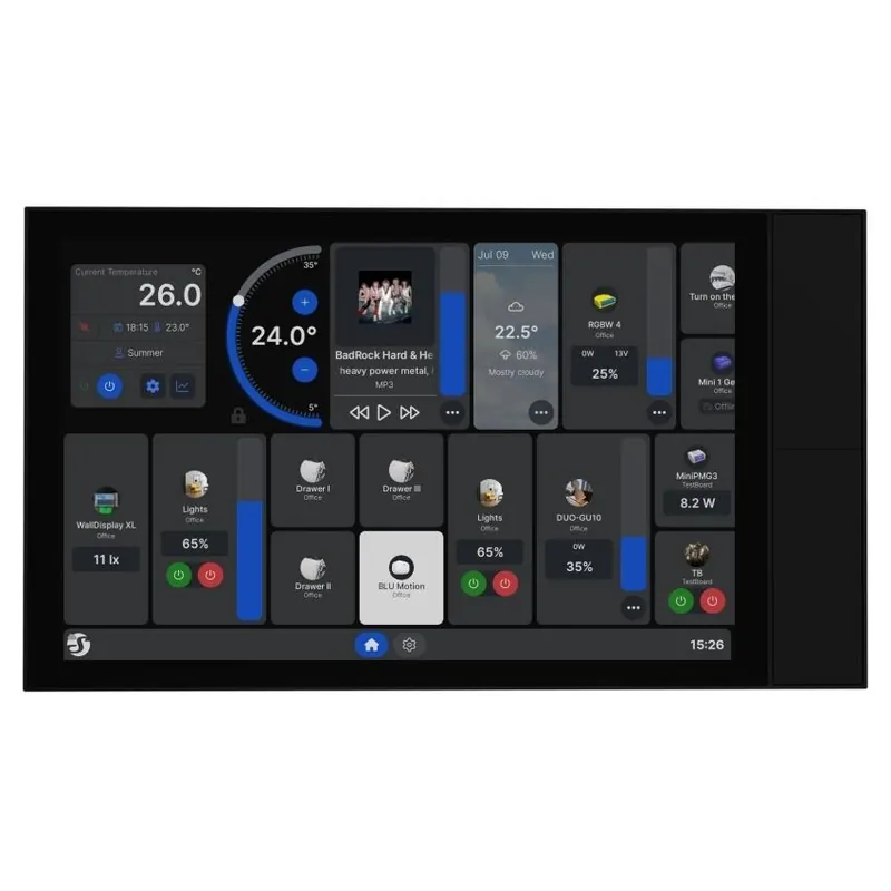 Speciální Cena SHELLY PANEL NÁSTĚNNÝ WALL DISPLAY XL BLACK S DOTYKOVÝM DISPLEJEM 10,1INCH ČERNÁ 3800238073008