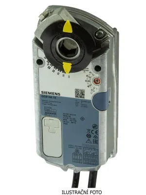 SIEMENS GEB361.1E POHON KLAPKOVÝ AC 100..240V, TOČ., ŘÍZENÍ DC 0/2..10V, 20NM, BEZ HAV.FUNKCE Originální