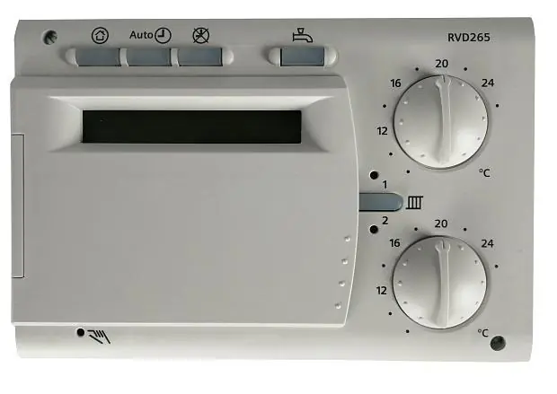 SIEMENS RVD265/109-A REGULÁTOR EKVITERMNÍ - VÝMĚNÍKOVÁ STANICE, 2 SMĚŠ. TOPNÉ OKRUHY, SPOJITÁ TV, KOMUNIKACE LPB A M-BUS Speciální Cena