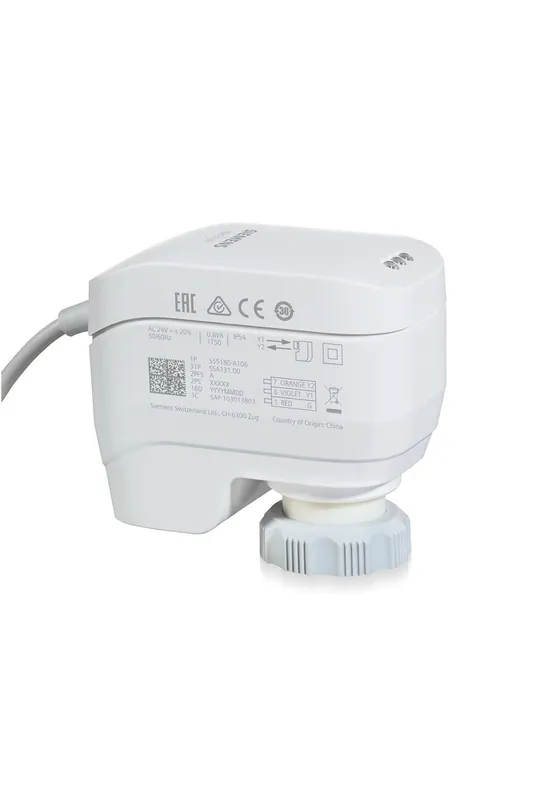 SIEMENS SSA331.00 POHON 230VAC 3BODOVÝ 100N 2.5-5MM 67.5S KABEL 1.5M Ověřený