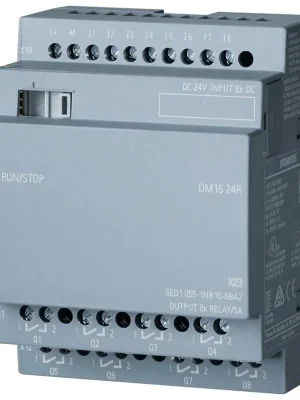 Výprodej SIEMENS 6ED1055-1NB10-0BA2, LOGO! MODUL ROZŠ. DM16 24R, 24VDC, POUZE PRO LOGO! 8