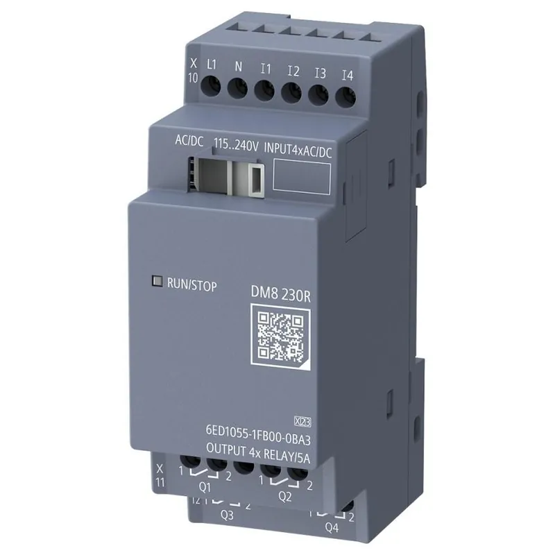 Nízká Cena SIE 6ED1055-1FB00-0BA3, LOGO! DM8 230R, 4DI/4DO, 115/230VAC/DC, LOGO! 9
