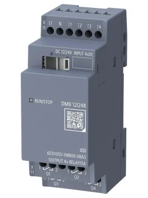 Nejprodávanější SIE 6ED1055-1MB00-0BA3, LOGO! DM8 12/24R, 4DI/DO, 12-24VDC, LOGO! 9