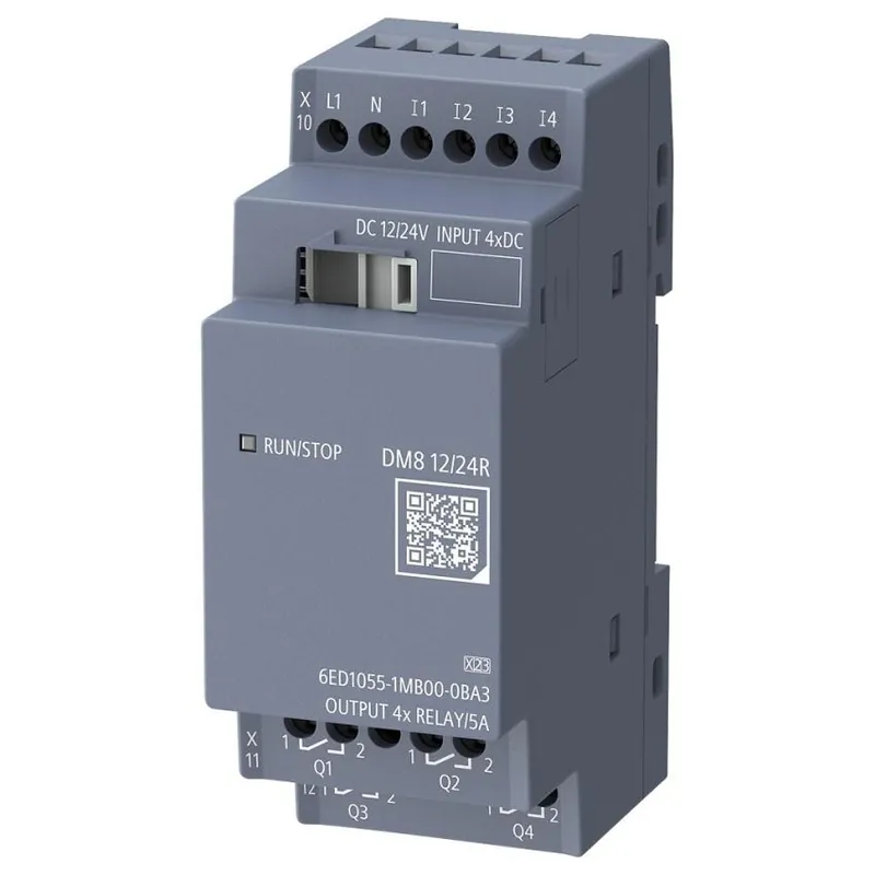 Nejprodávanější SIE 6ED1055-1MB00-0BA3, LOGO! DM8 12/24R, 4DI/DO, 12-24VDC, LOGO! 9