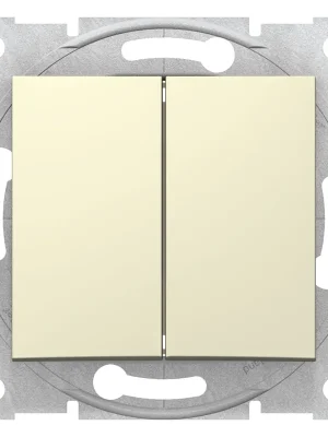 Oblíbený SCHNEIDER Spínač Sedna č.6+6 dvojitý stříd. beige