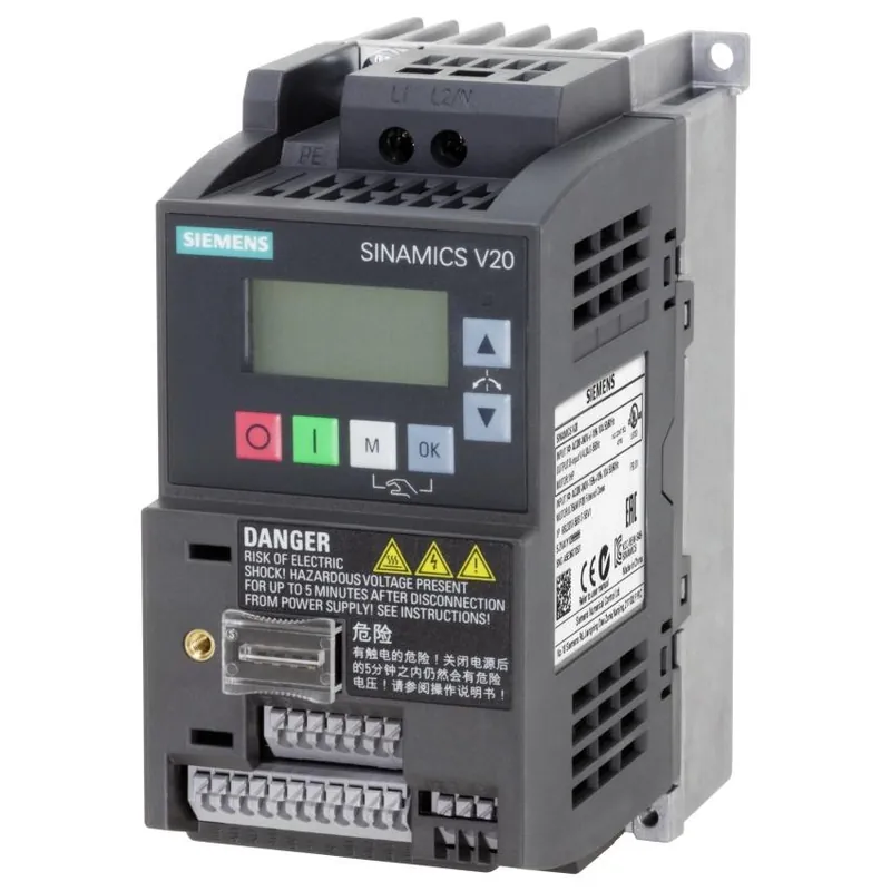 Vrácení Zdarma SIEMENS 6SL3210-5BB15-5BV1 MĚNIČ FREKV. V20 S 1F NAPÁJ. 200-240VAC 0,55KW 4DI,2DO,2AI,1AO