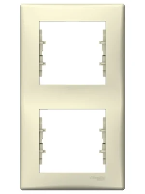 Nejprodávanější SCHNEIDER Rámeček Sedna dvoj. vertikální beige