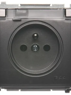 SIMON BASIC ZÁSUVKA 1-NÁS. IP44 OCHR. KOLÍK, PRŮHL. VÍČKO, INOX BMGZ1B.01/21A Cenová Bomba