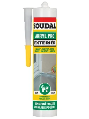 Značkový Akryl pro exteriér bílý SOUDAL 300ml 1200600