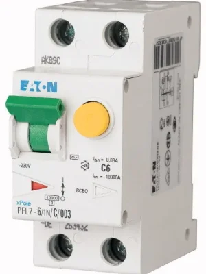 Výhodná Nabídka EATON Chránič 6C/1N/0,03 PFL7