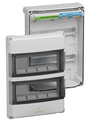 SPELSBERG SKŘÍŇ AK 24 NEW 24MOD IP65 SE SVORKAMI PE/N BEZŠROUB. 290X407X124MM 1000V AC 1500V DC 73442401 Sleva