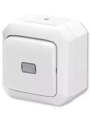 Must-Have ABB VARIANT+ venkovní vypínač IP54 ř. 6S, 6So, s čirým průzorem, 3558N-C25511 B bílá