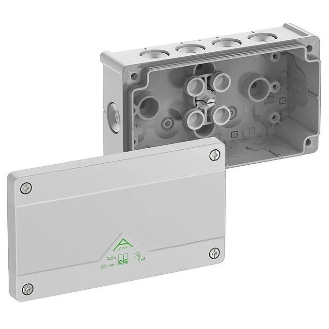 Výhodná Nabídka SPELSBERG ABOX 025/2-L NEW KRABICE NA OM. PRÁZDNÁ DVOJITÁ IP66 ŠEDÁ 152X87X52MM 80240201