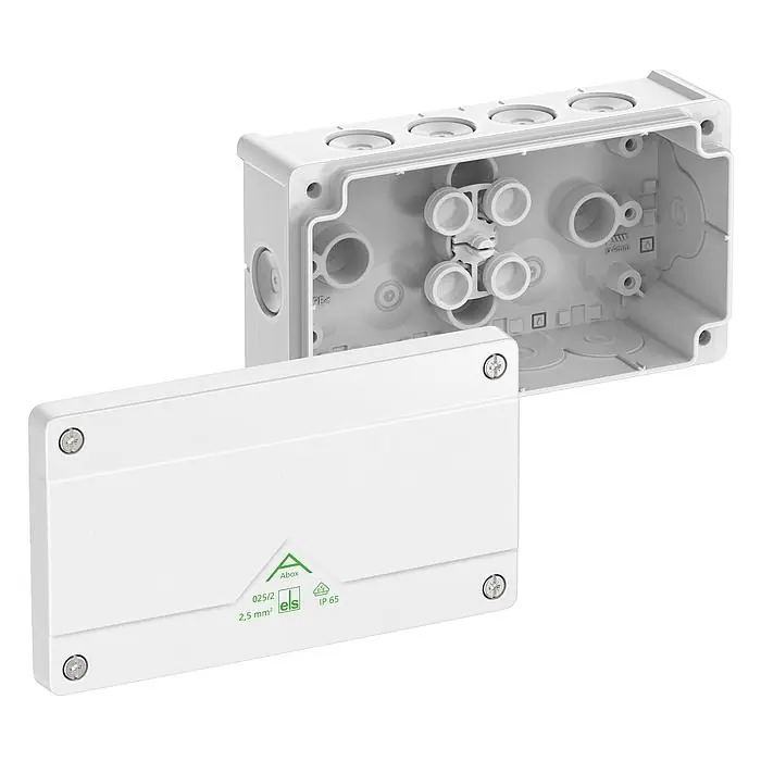 Rozbočovací krabice Spelsberg Abox 025/2-L/W IP66 152x87x52mm prázdná dvojitá bílá 80210201 Akční Cena