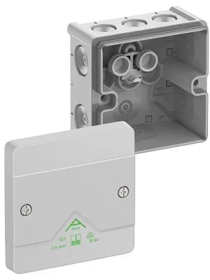 Akce SPELSBERG ABOX 025-L NEW KRABICE NA OM. PRÁZDNÁ IP66 ŠEDÁ 87X87X52MM 80240001