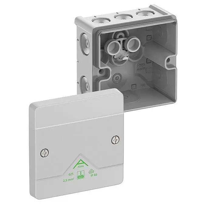 Akce SPELSBERG ABOX 025-L NEW KRABICE NA OM. PRÁZDNÁ IP66 ŠEDÁ 87X87X52MM 80240001