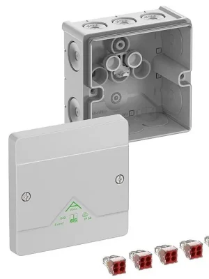 Originální SPELSBERG ABOX 040-4MM2 NEW KRABICE NA OM. SE SVORKOVNICÍ 5X4X4MM2 IP66 ŠEDÁ 102X102X57MM 80442001