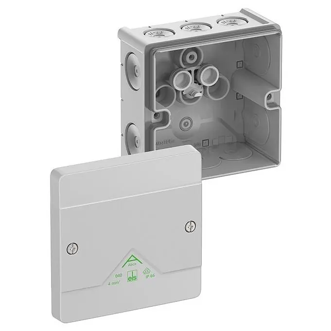 SPELSBERG ABOX 040-L NEW KRABICE NA OM. PRÁZDNÁ IP66 ŠEDÁ 102X102X57MM 80440001 Poslední Šance