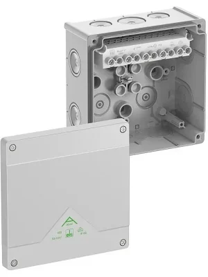SPELSBERG ABOX 100-102 NEW KRABICE NA OM. SE SVORKOVNICÍ 1X5X102 IP66 ŠEDÁ 152X152X80MM 81042001 Nejlepší Volba
