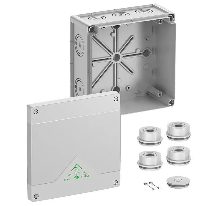 SPELSBERG ABOX 160-L NEW KRABICE NA OM. PRÁZDNÁ IP55/IP66 ŠEDÁ 182X182X90MM 81640001 Odeslání Ihned