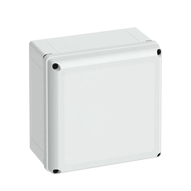 Horká Nabídka SPELSBERG GEOS-L 3030-18-O KRABICE PRÁZDNÁ ŠEDÁ IP66/67/69 IK09 UV STABILNÍ UI=1000V AC 1500V DC 300X300X180MM 70043301