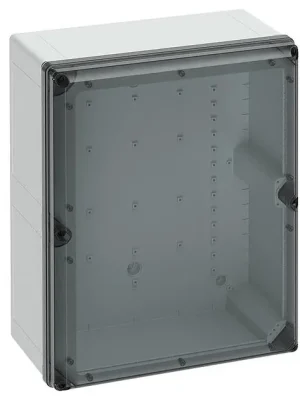 Krabice prázdná Spelsberg GEOS-L 4050-22-to průhledná/šedá IP66/67/69 IK09 UV stabilní UI=1000V AC 1500V DC 400x500x226mm 70174501 Cenový Hit
