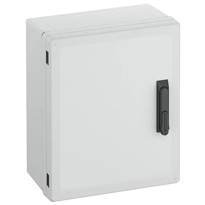 Nejprodávanější Rozvaděč prázdný šedý s klikou Spelsberg GEOS-S 4050-22-O/SH IP66/67/69 IK09 UV stabilní UI=1000V AC 1500V DC 400x500x226mm 72074501