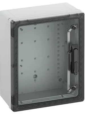 Rozvaděč prázdný Spelsberg GEOS-S 4050-22-to/SH průhledná/šedá s klikou IP66/67/69 IK09 UV stabilní UI=1000V AC 1500V DC 400x500x226mm 72174501 Cenová Bomba