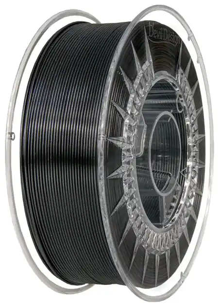PET-G filament 1,75 mm černý Devil Design 1 kg Novinka
