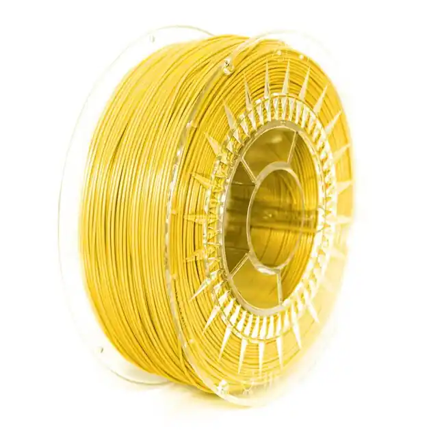 Levný PLA filament 1,75 mm jasný žlutý Devil Design 1 kg