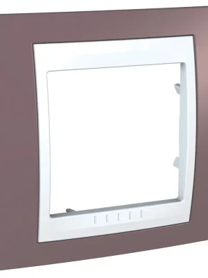 SCHNEIDER Rámeček Unica Plus jednoduchý Mauve/Polar Nová Kolekce