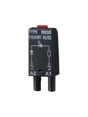 Super Cena TELE HAASE MODUL M63R LED 110-230VAC/DC +A1 PRO REL. ZÁSUVKY ŘADY RA RM ES15.. RP ES50.. 180268