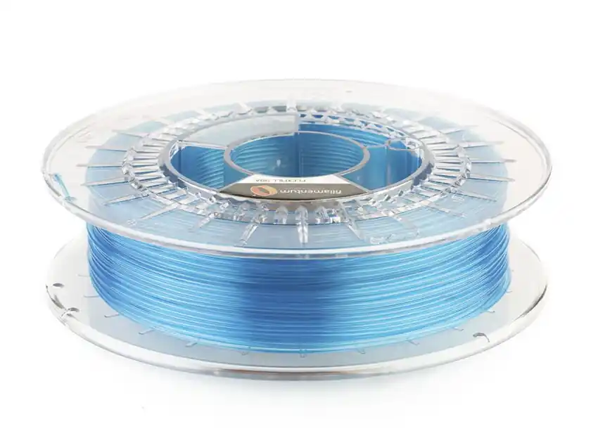Horká Nabídka Flexfill filament 98A TPU 1,75mm blue transparent 0,5kg Fillamentum