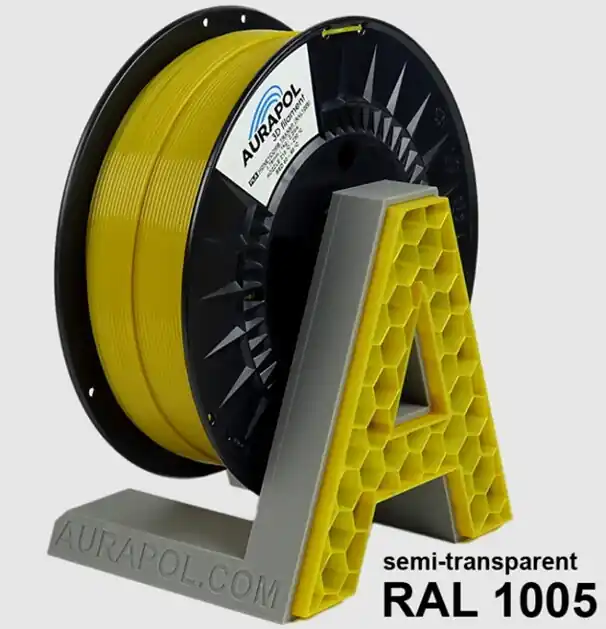 Originální PLA filament medový semitransparentní 1,75 mm Aurapol 1kg