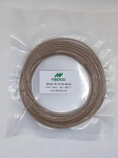 Výprodej Vzorek FIBER3D Wood - dřevěný filament 1,75 mm 10 m