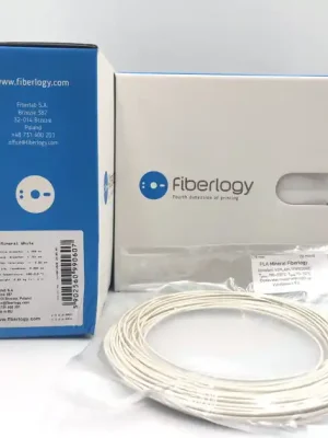 VZOREK 20 METRŮ - PLA MINERAL brousitelný filament bílý 1,75mm Fiberlogy Tovární Cena