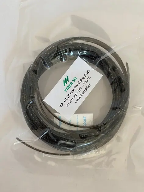 Vzorek FIBER3D PLA třpytivý filament 1,75 mm 10 m pro 3D pero Vysoce Kvalitní