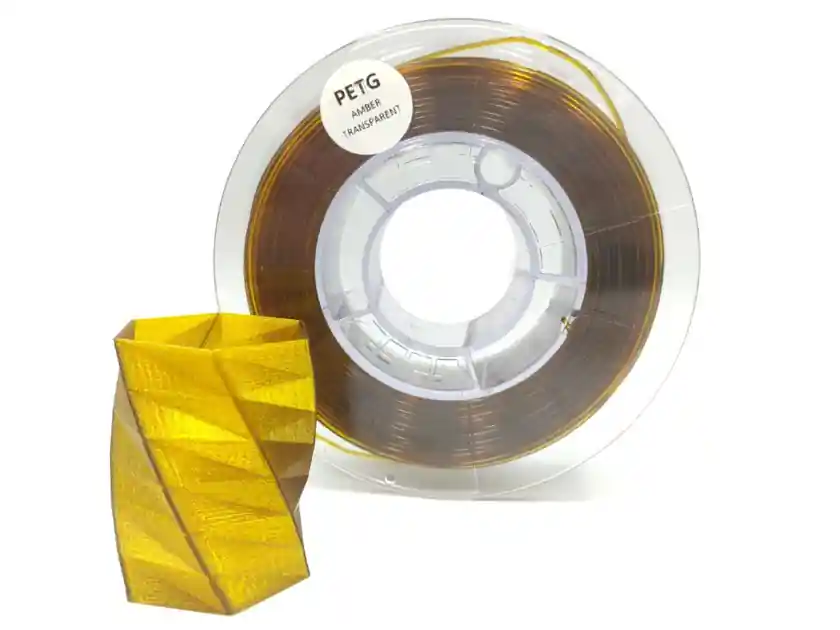 PET-G filament 1,75 mm jantarový transparentní Devil Design 1 kg Akční Nabídka