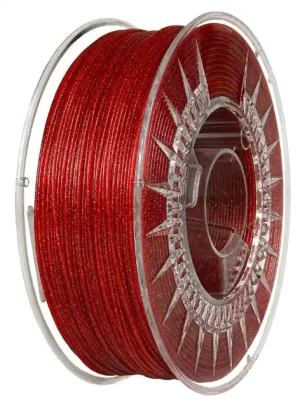 PLA filament 1,75 mm Galaxy třpytivý červený Devil Design 1 kg Speciální Cena