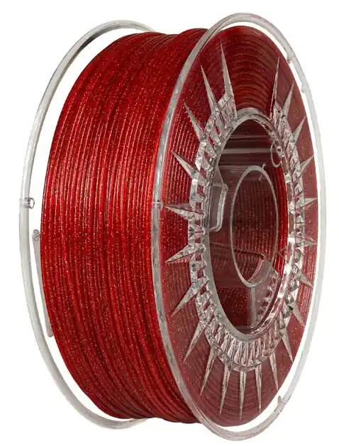 PLA filament 1,75 mm Galaxy třpytivý červený Devil Design 1 kg Speciální Cena