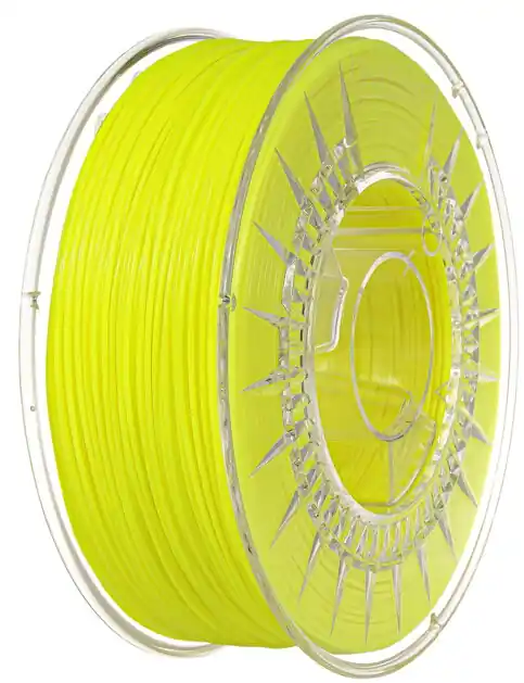 Originální PLA filament 1,75 mm super žlutá Devil Design 1 kg